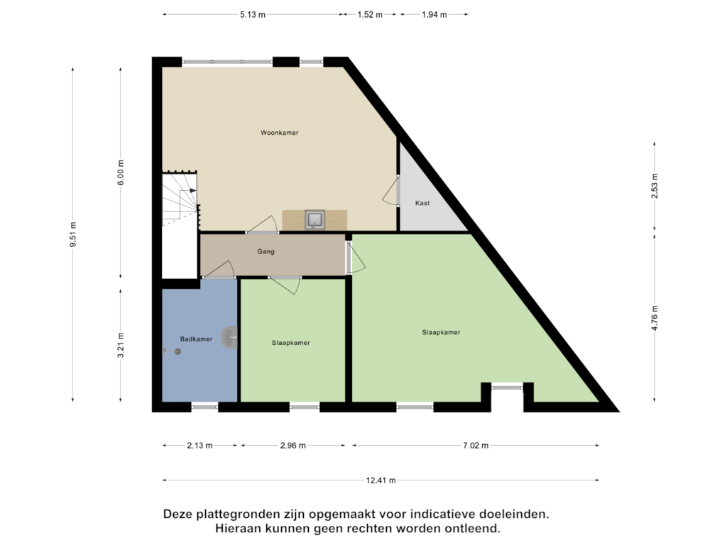 Bekijk plattegrond van Eerste Verdieping van Vuurvlinder 102