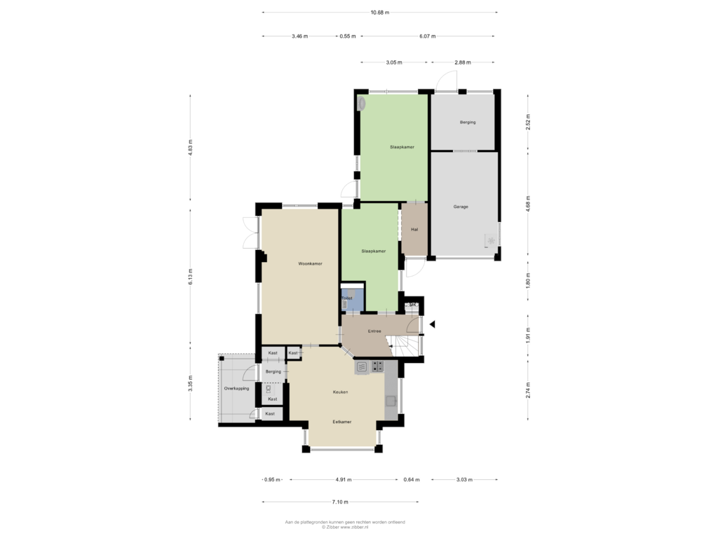 Bekijk plattegrond van Begane Grond van Domburgseweg 62