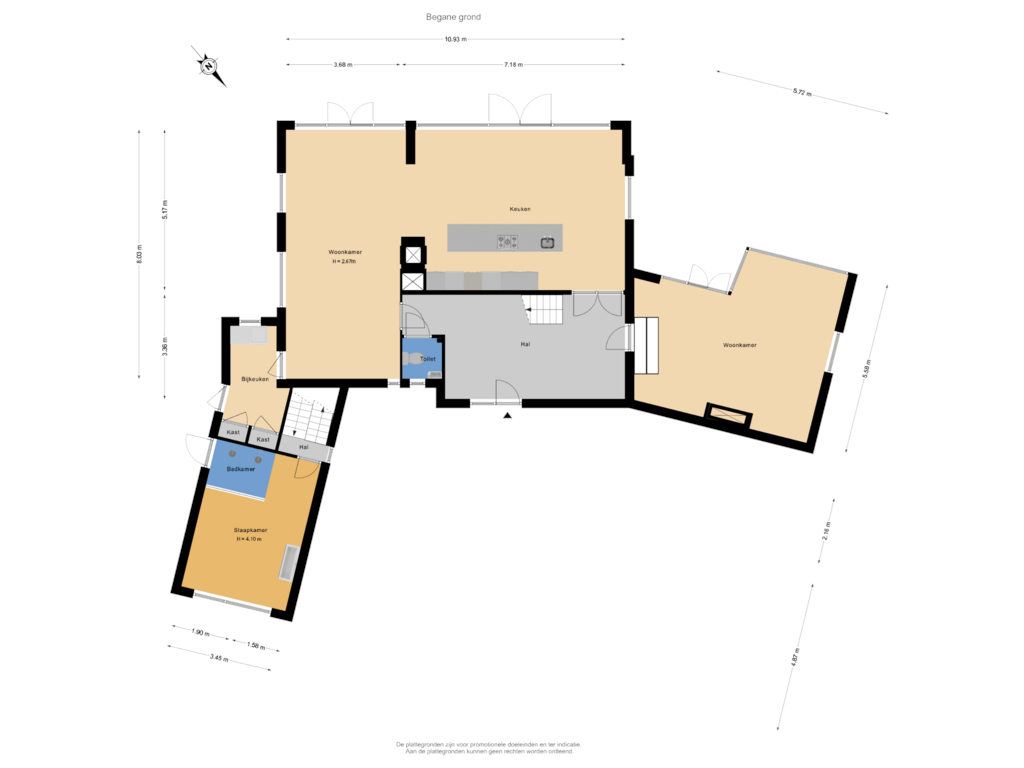 View floorplan of Begane grond of Eleonoraweg 12