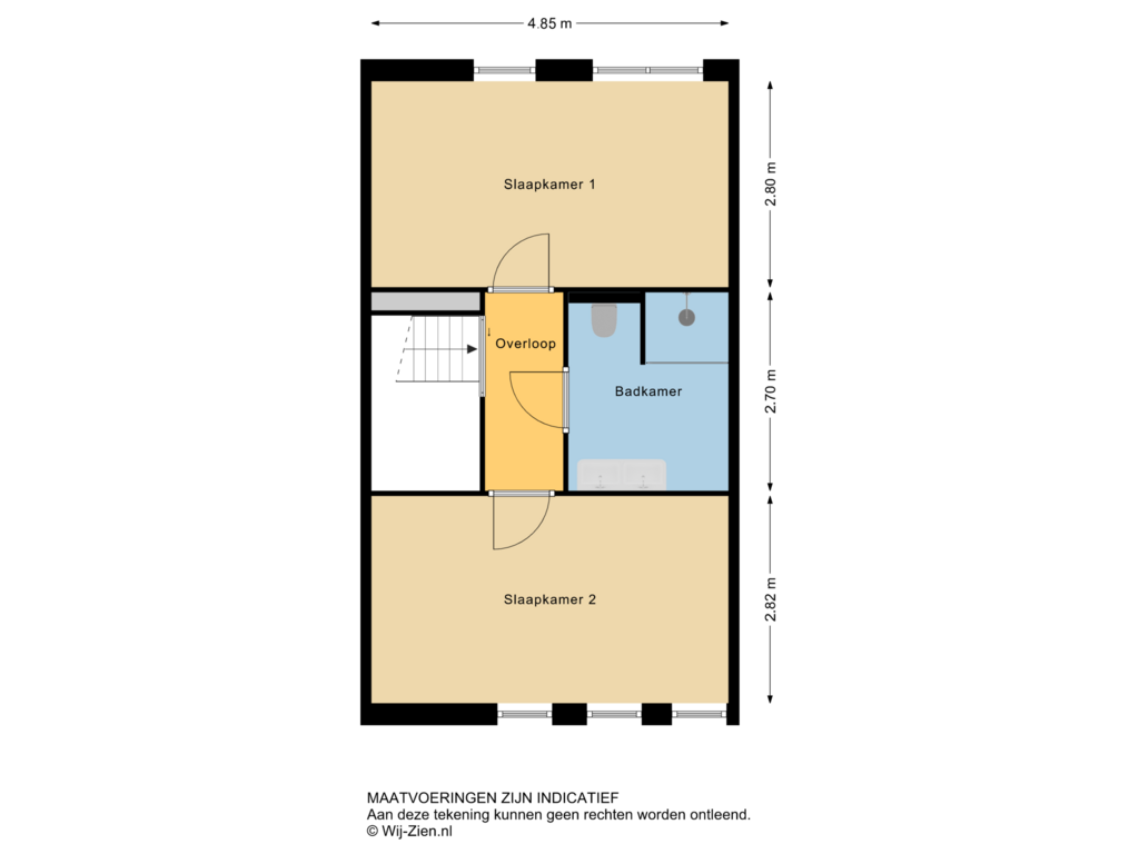 View floorplan of 2E of Medinastraat 24