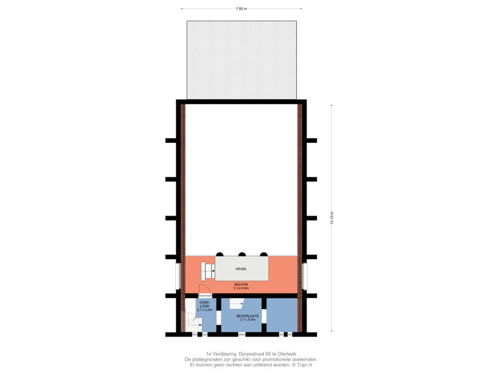 View floorplan of 1e of Dorpsstraat 67