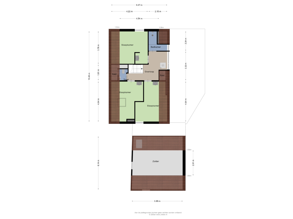 Bekijk plattegrond van Eerste Verdieping van Weststraat 11