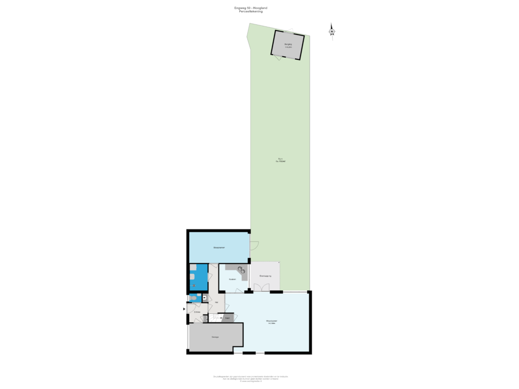 Bekijk plattegrond van Perceeltekening van Engweg 50