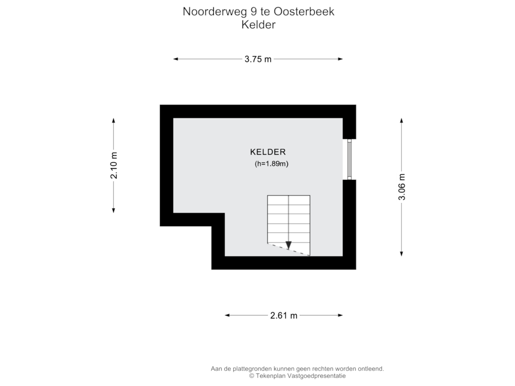 Bekijk plattegrond van Kelder van Noorderweg 9