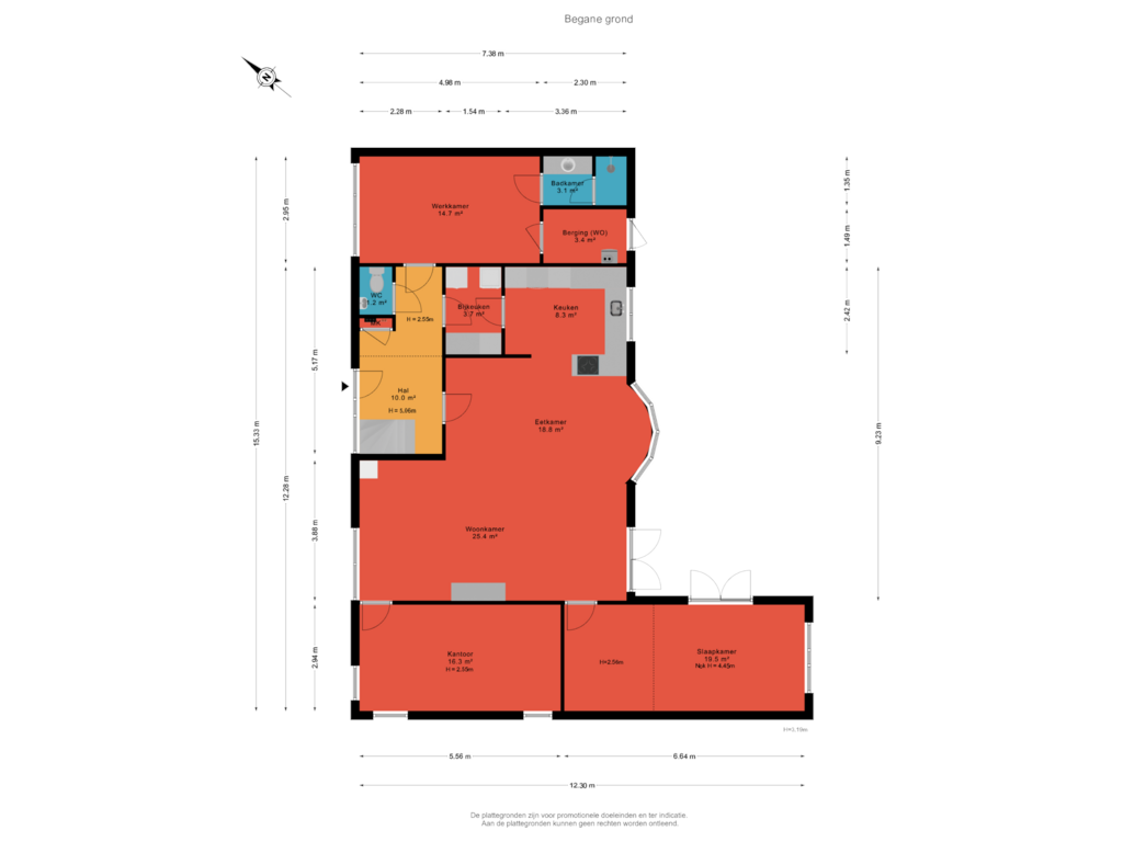 View floorplan of Begane grond of Fazantlaan 11