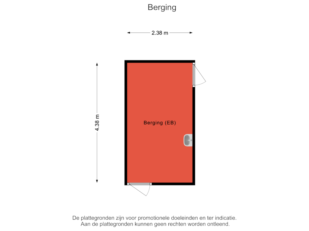 View floorplan of Berging of Fazantlaan 11