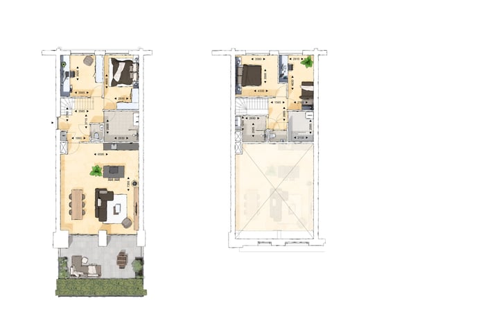 Bekijk foto 2 van Stadswoning met terras (Bouwnr. 1A -11)