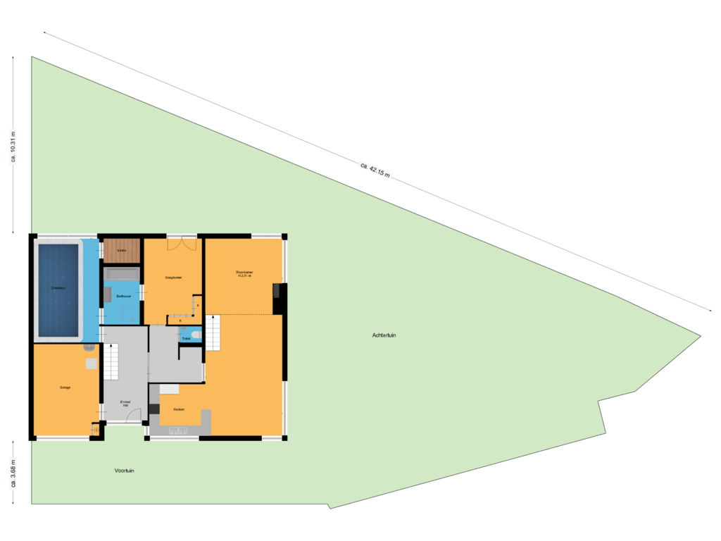 Bekijk plattegrond van Perceel van Dammolen 72