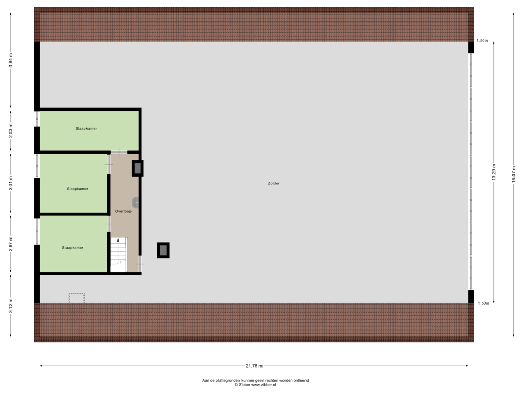 View floorplan of Eerste Verdieping of Beckumerstraat 51