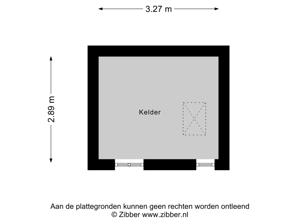 View floorplan of Kelder of Beckumerstraat 51