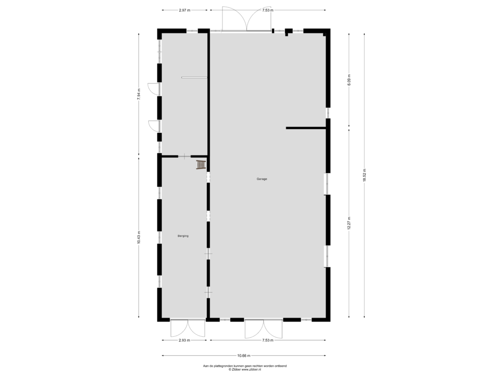 View floorplan of Garage of Beckumerstraat 51