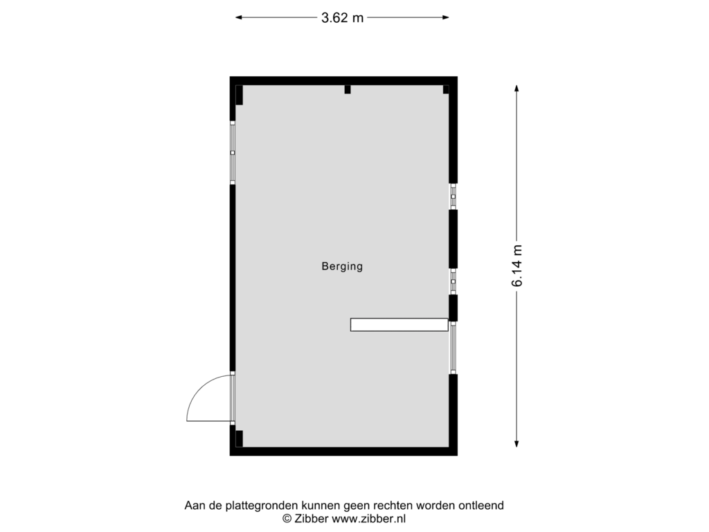 View floorplan of Berging of Beckumerstraat 51