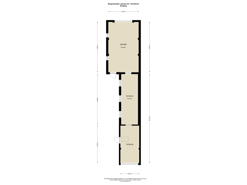 Bekijk plattegrond van Berging van Burgemeester Jaslaan 64