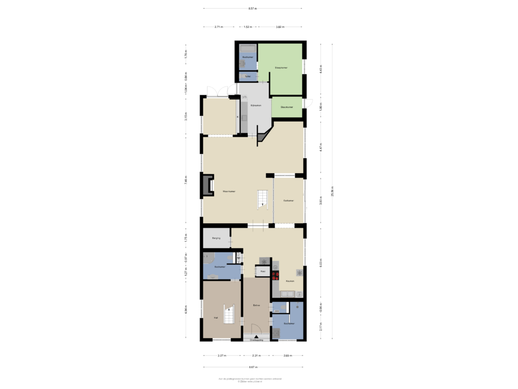 Bekijk plattegrond van Begane Grond van Valkenisseweg 68