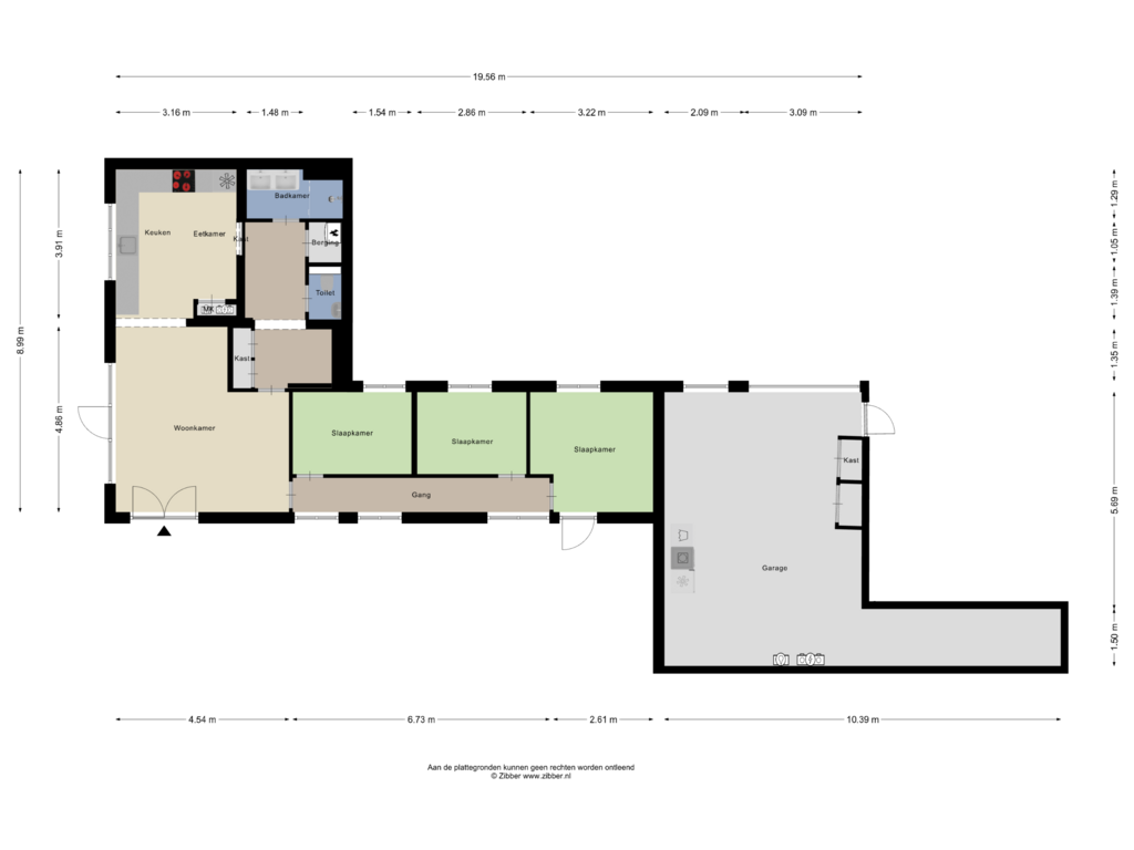 Bekijk plattegrond van Bijgebouw van Valkenisseweg 68