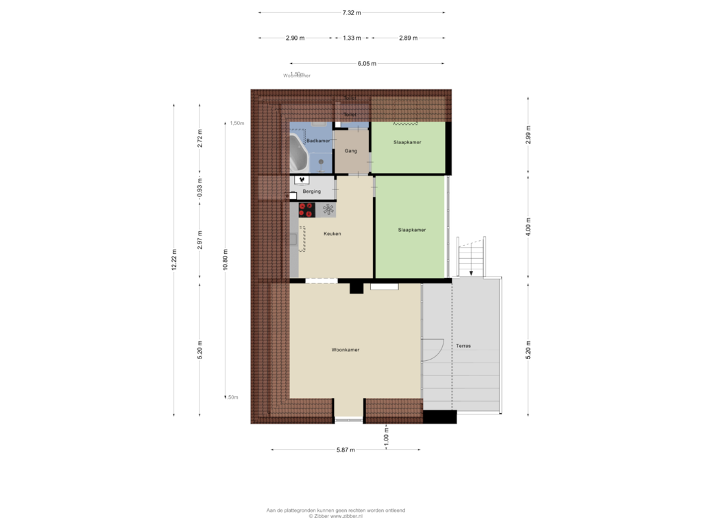 Bekijk plattegrond van Bijgebouw van Valkenisseweg 68