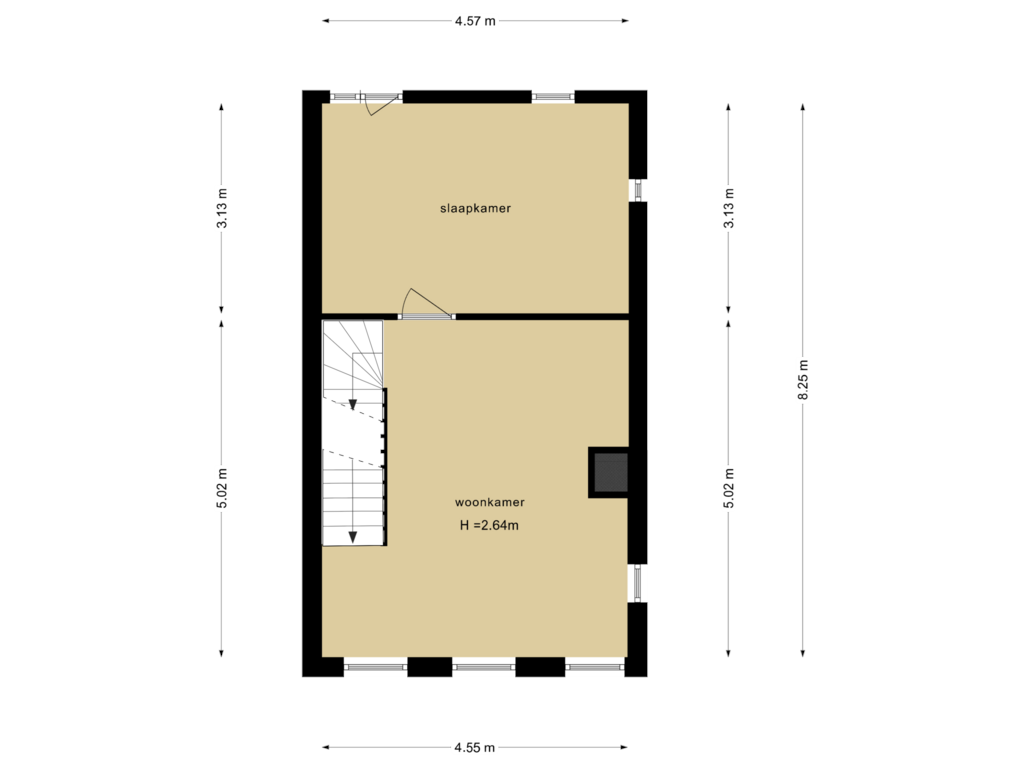 Bekijk plattegrond van Eerste Verdieping van Pieter van der Werfstraat 110