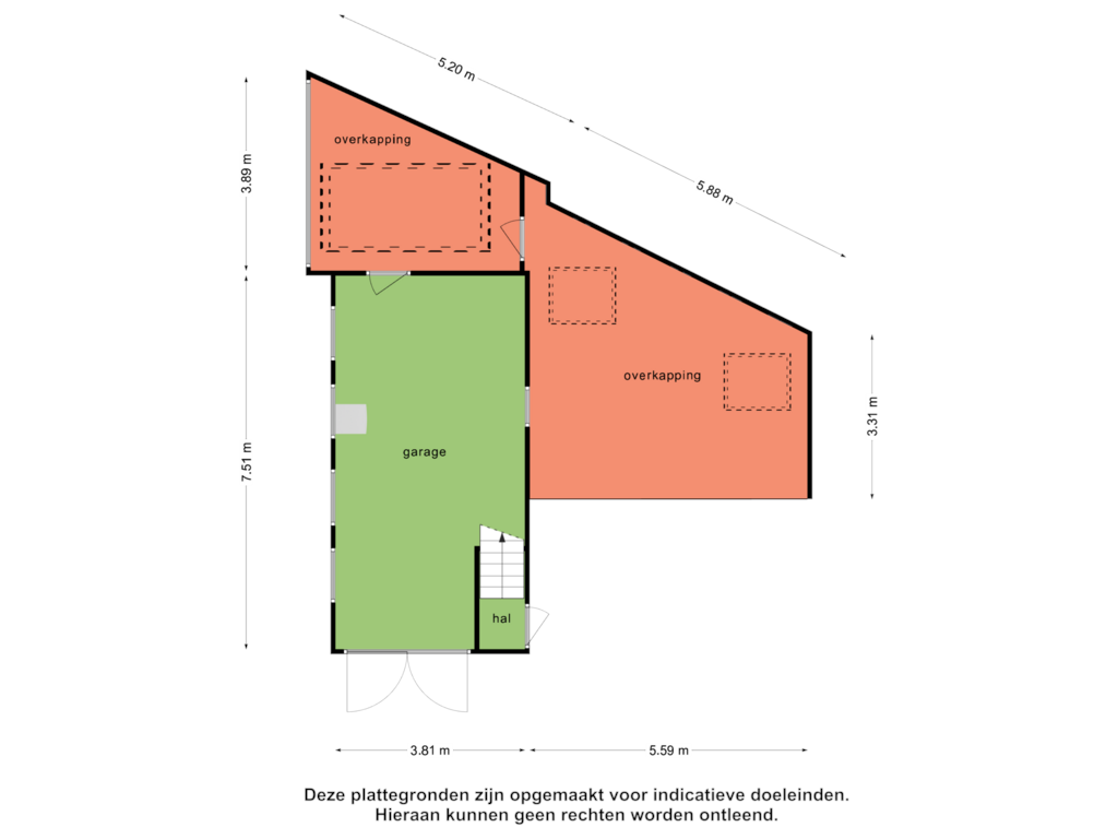 Bekijk plattegrond van Garage van Jachtlaan 231