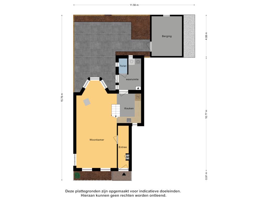 Bekijk plattegrond van Begane Grond Tuin van Burgemeester Albertsstr 5