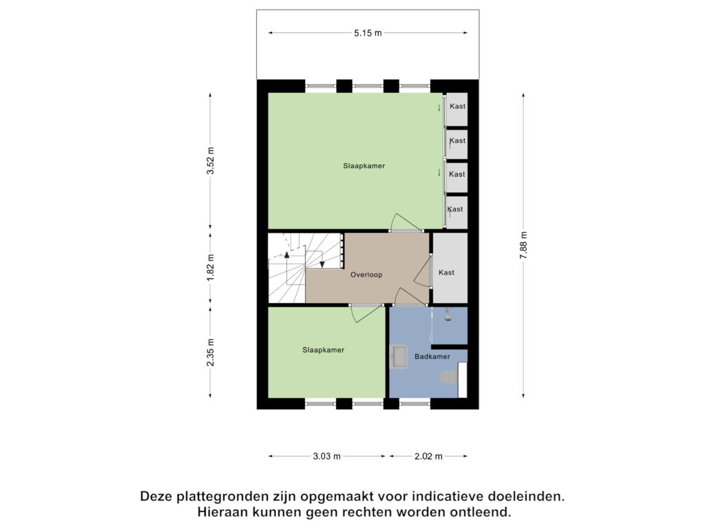 Bekijk plattegrond van Eerste Verdieping van Brekelsveld 85