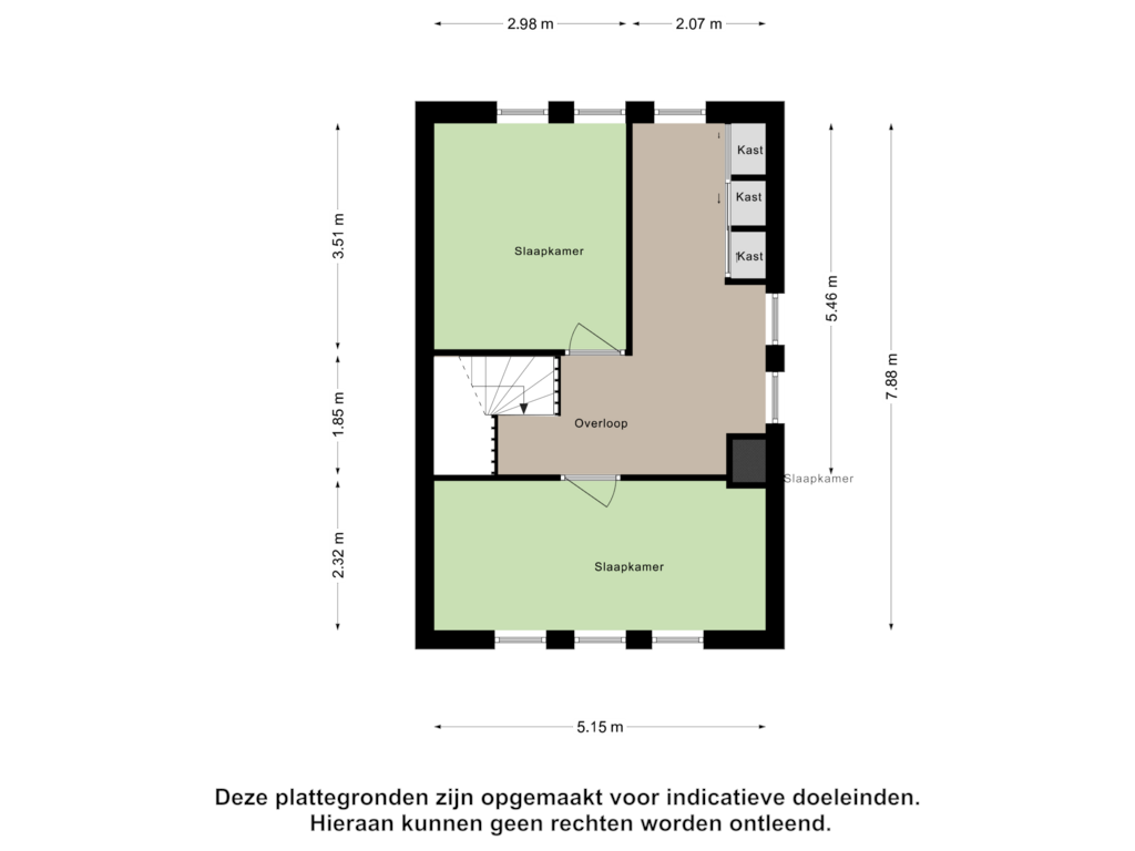 Bekijk plattegrond van Tweede Verdieping van Brekelsveld 85