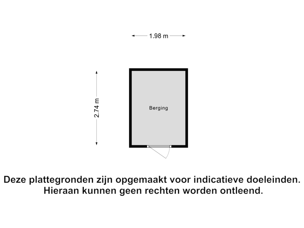 Bekijk plattegrond van Berging van Brekelsveld 85