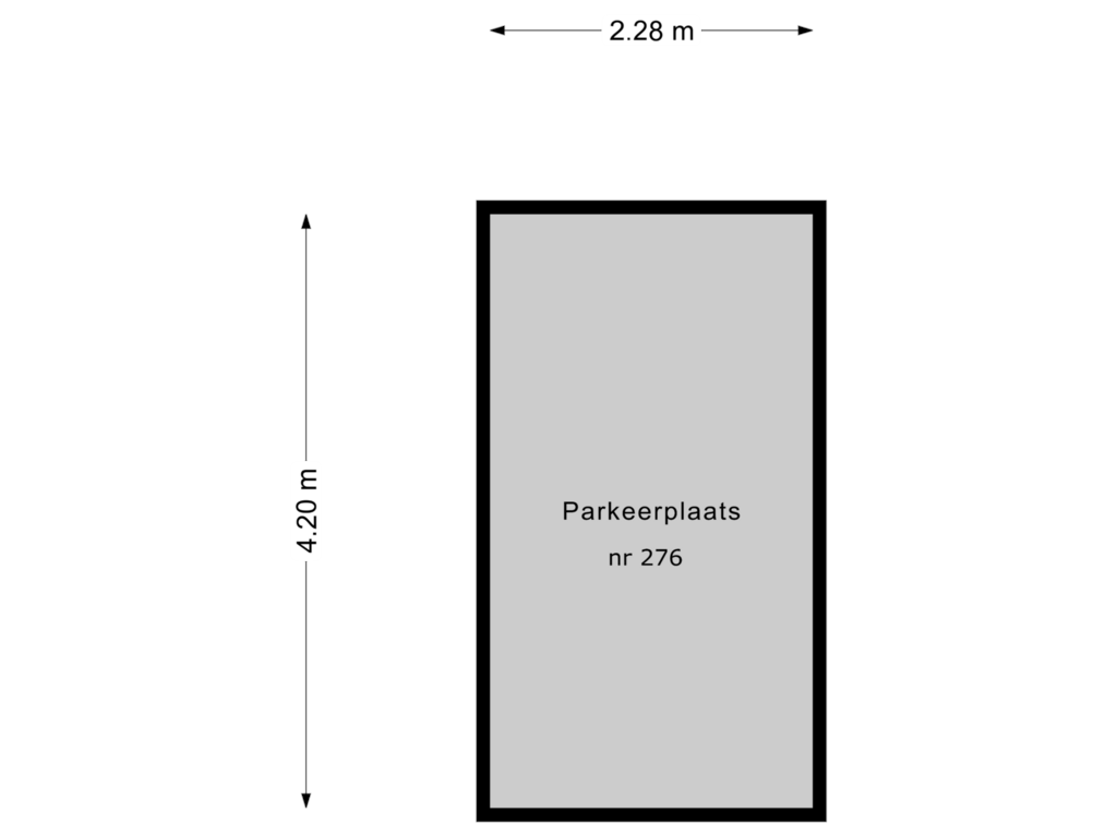 Bekijk plattegrond van Parkeerplaats van Gevers Deynootweg 1276-C