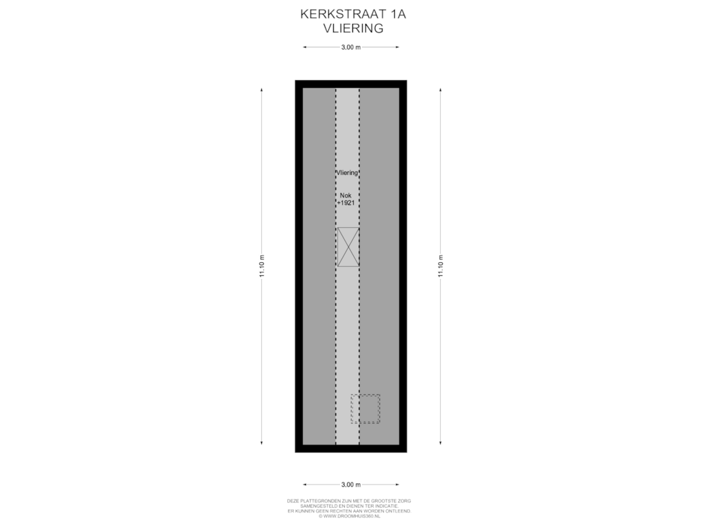 View floorplan of VLIERING of Kerkstraat 1-A