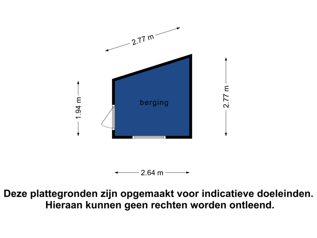 Bekijk plattegrond van Berging van Singel 244