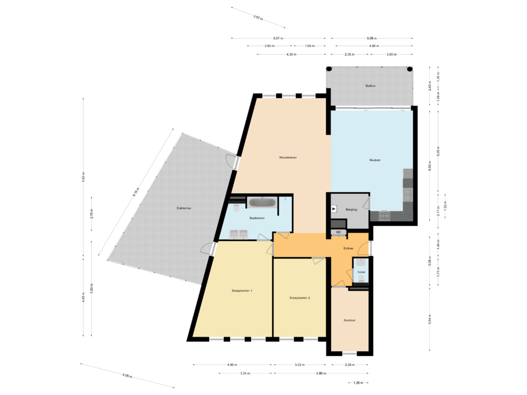 Bekijk plattegrond van Appartement van Beuningerbeemd 33