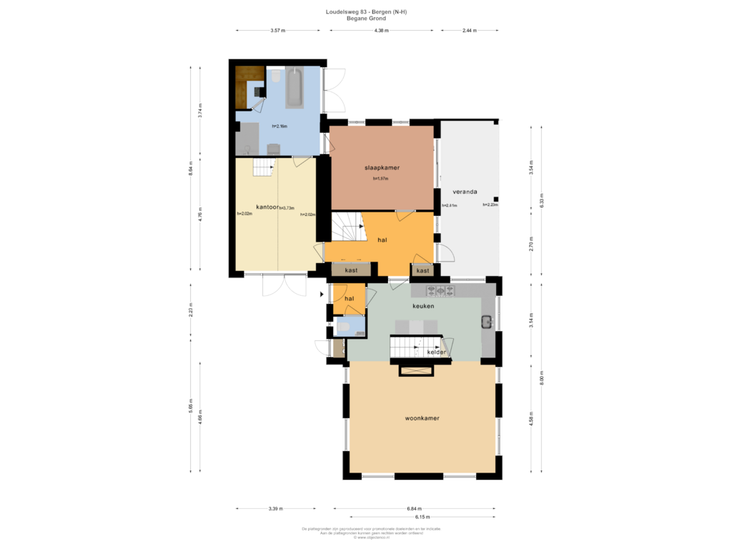 Bekijk plattegrond van Begane Grond van Loudelsweg 83