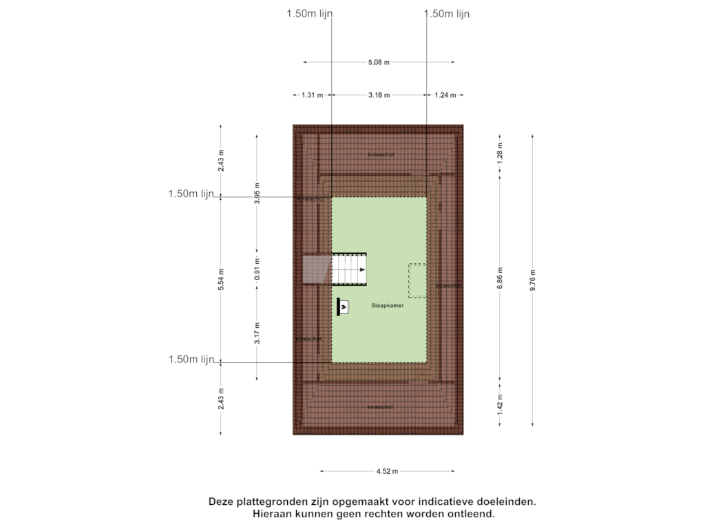 Bekijk plattegrond van Tweede Verdieping van de Pleats 2