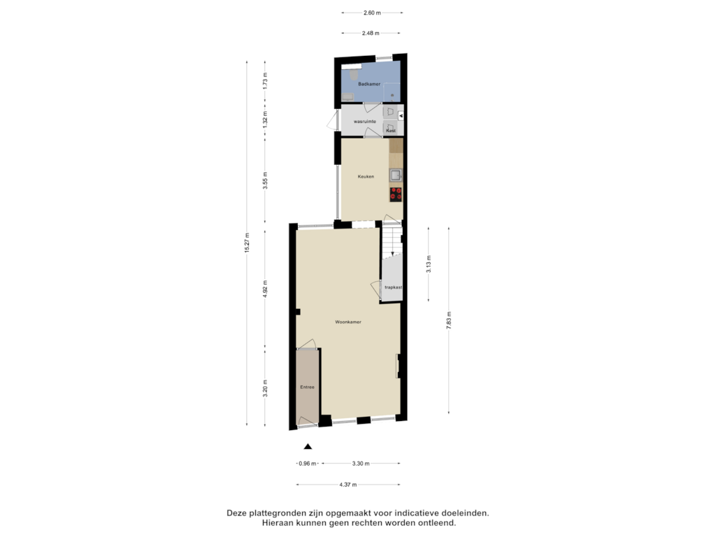 View floorplan of Begane Grond of Grotestraat 85