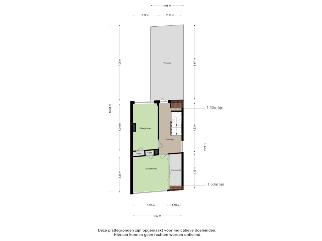 View floorplan of Eerste Verdieping of Grotestraat 85