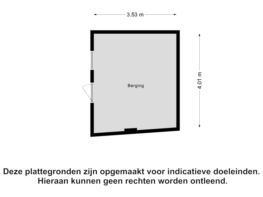 View floorplan of Berging of Grotestraat 85