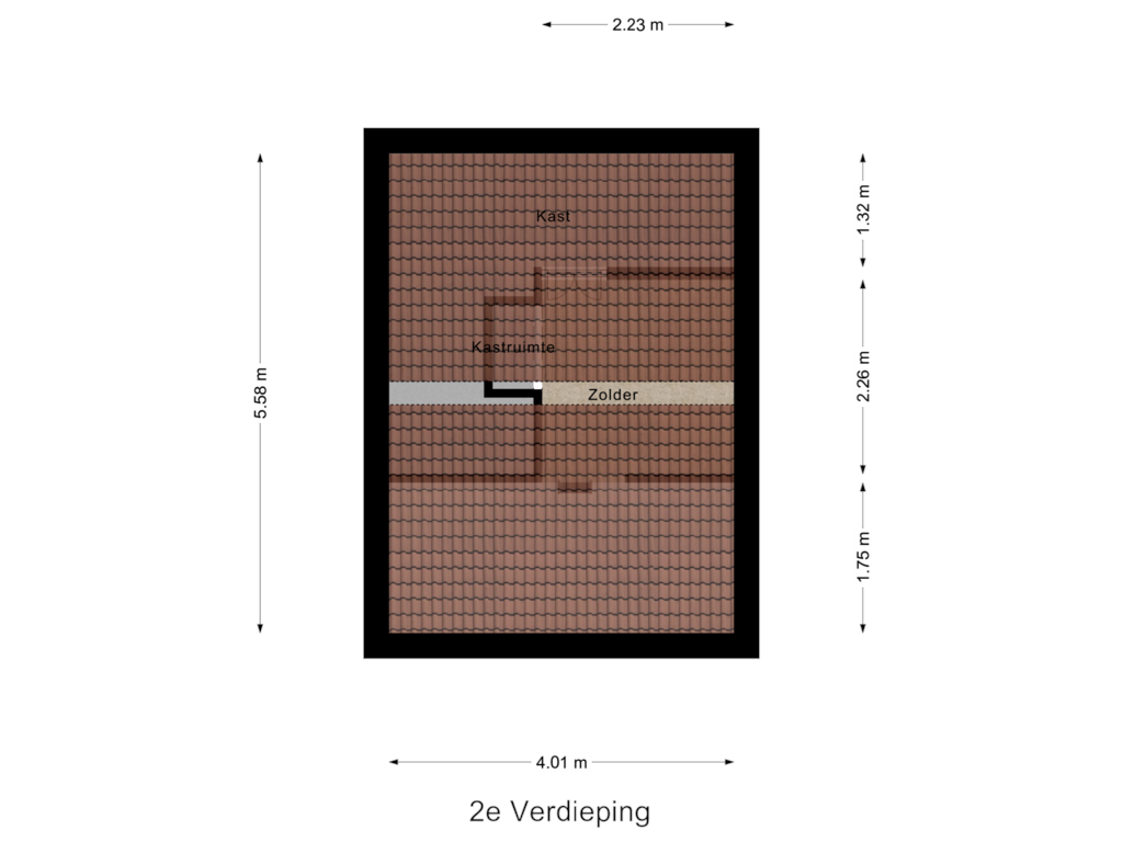 Bekijk plattegrond van 2e Verdieping van Bermweg 408