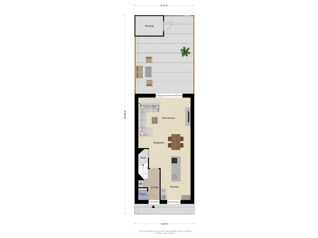 View floorplan of Begane grond _tuin of Waterlinie 93