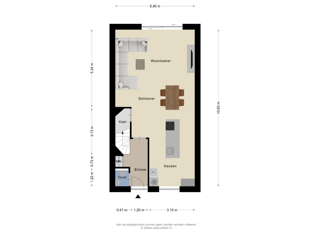 View floorplan of Begane grond of Waterlinie 93