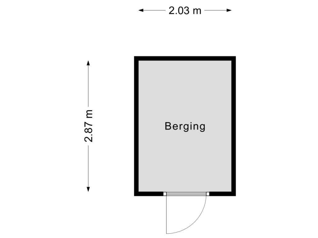 View floorplan of Berging of Waterlinie 93