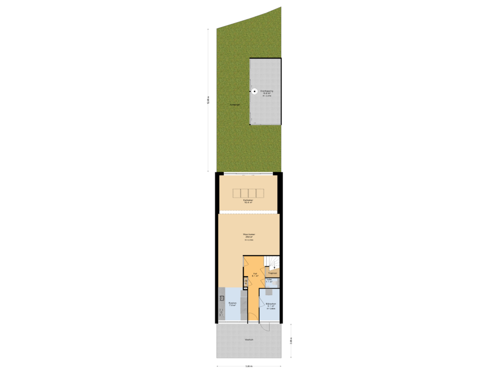 Bekijk plattegrond van Situatie van Gerben Colmjonwei 96