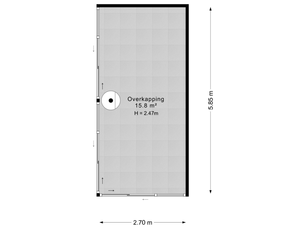 Bekijk plattegrond van Overkapping van Gerben Colmjonwei 96