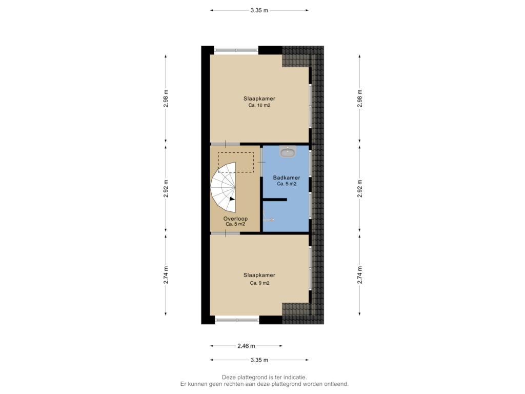 Bekijk plattegrond van Eerste verdieping van Bentinckslaan 104