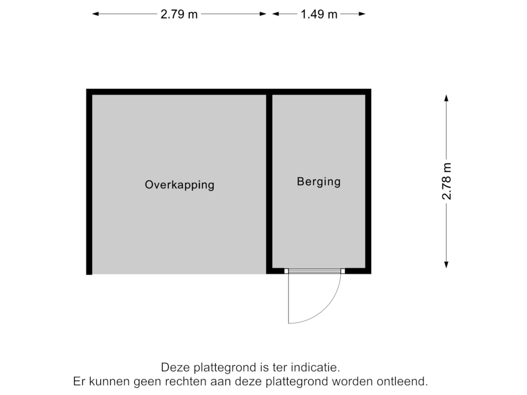 Bekijk plattegrond van Berging van Bentinckslaan 104