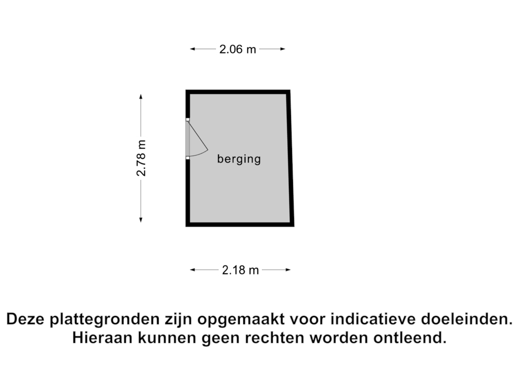 Bekijk plattegrond van Berging van Dommelrodelaan 13-M