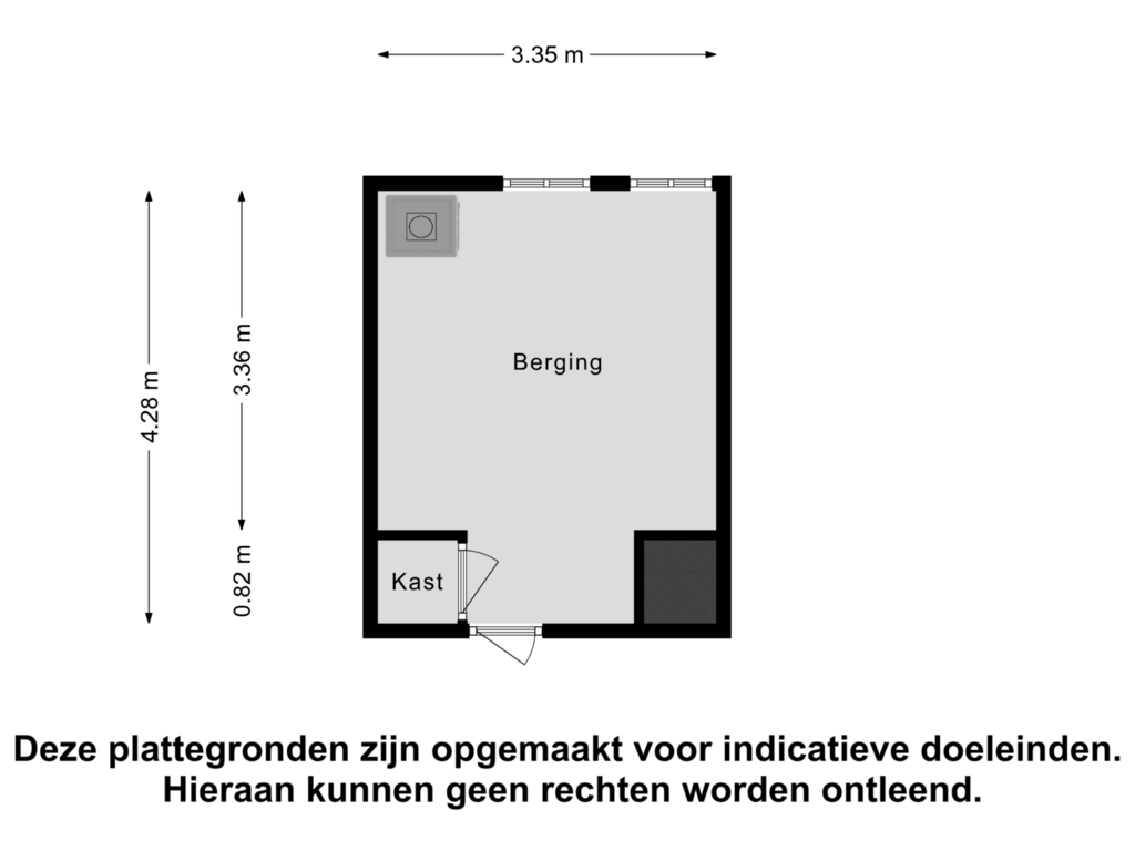 Bekijk plattegrond van Berging van Korhaanstraat 93-B