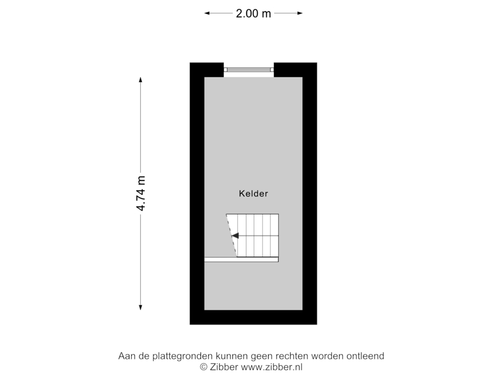 Bekijk plattegrond van Kelder van Haerstraat 2