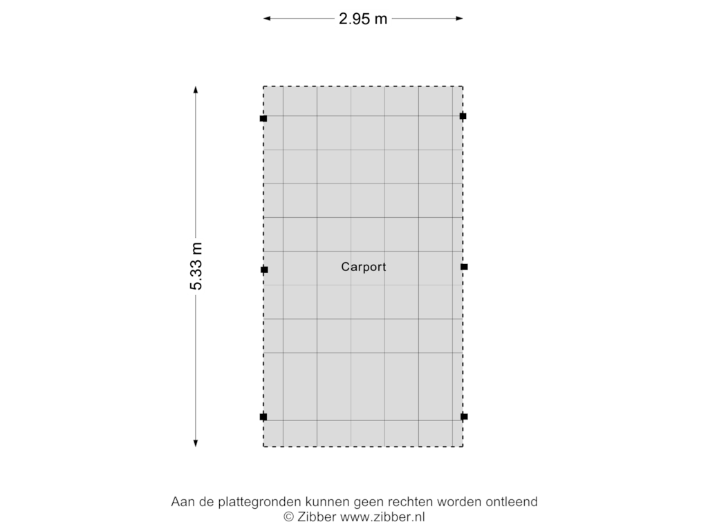 Bekijk plattegrond van Carport van Haerstraat 2