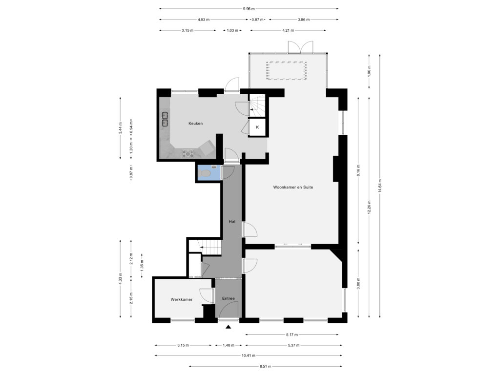 Bekijk plattegrond van Begane Grond van Ginnekenweg 350