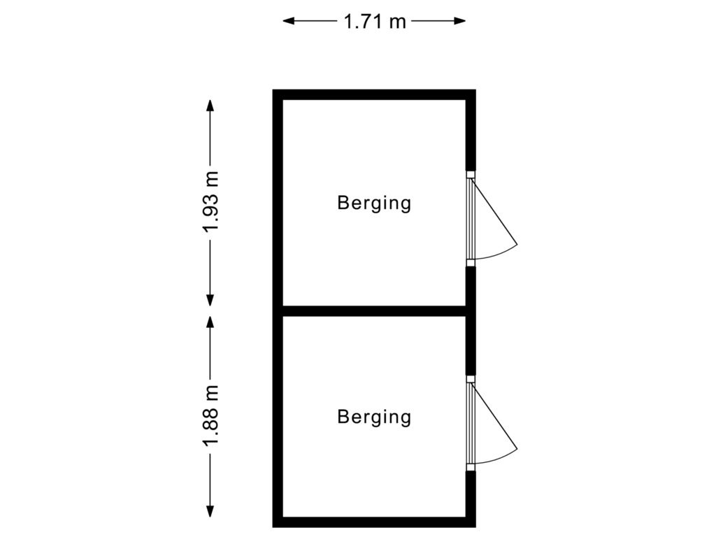 Bekijk plattegrond van Berging van Ginnekenweg 350