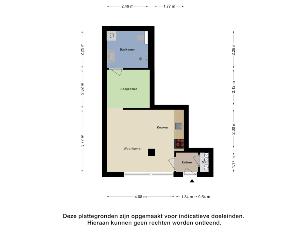 View floorplan of Appartement of Kluisstraat 5